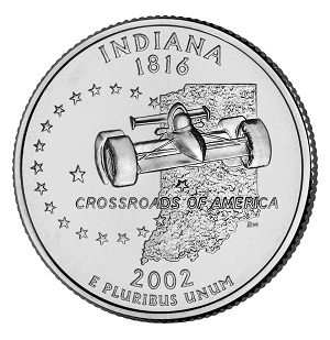 Indiana State Quarter 2002