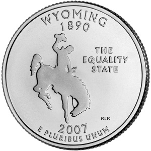 Wyoming State Quarter 2007