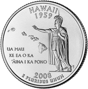 Hawaii State Quarter 2008