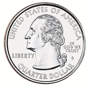 America the Beautiful Quarter vorderseite