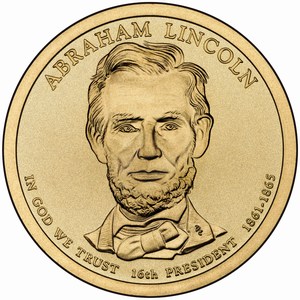 Präsidentendollar 2010 - Abraham Lincoln