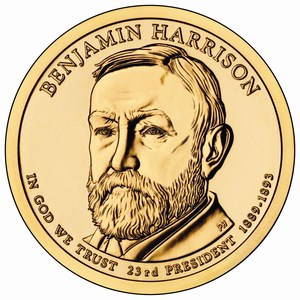 Präsidentendollar 2012 - Benjamin Harrison