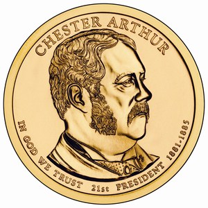Präsidentendollar 2012 - Chester A. Arthur