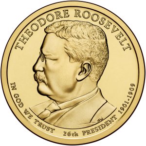 Präsidentendollar 2013 - Theodore Roosevelt