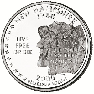 New Hampshire State Quarter 2000