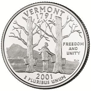 Vermont State Quarter 2001