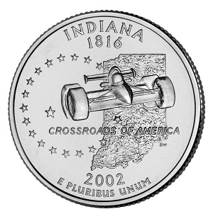 Indiana State Quarter 2002