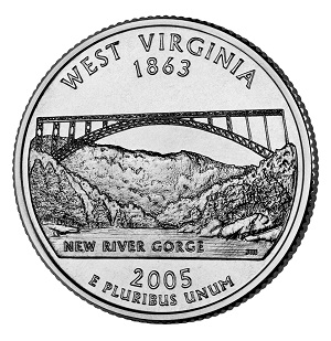 West Virginia State Quarter 2005