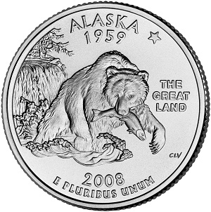 Alaska State Quarter 2008