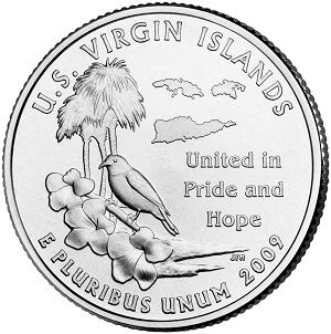 Amerikanische Jungferninseln State Quarter 2009